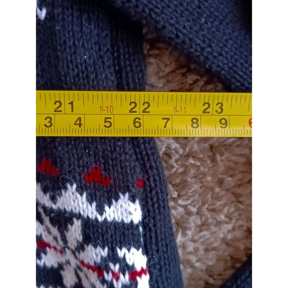 Dockers Christmas Sweater Men's Size Large Mens Black White Reindeer Graphic - Picture 6 of 7